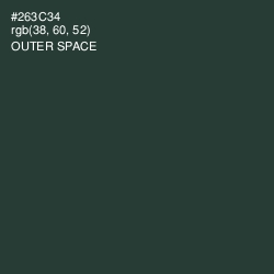 #263C34 - Outer Space Color Image